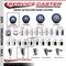 Service Caster 3'' Blue Poly Wheel Swivel 1-1/4'' Expanding Stem Caster Set, 4PK SCC-EX20S314-PPUB-BLUE-114-4 - alternate 4